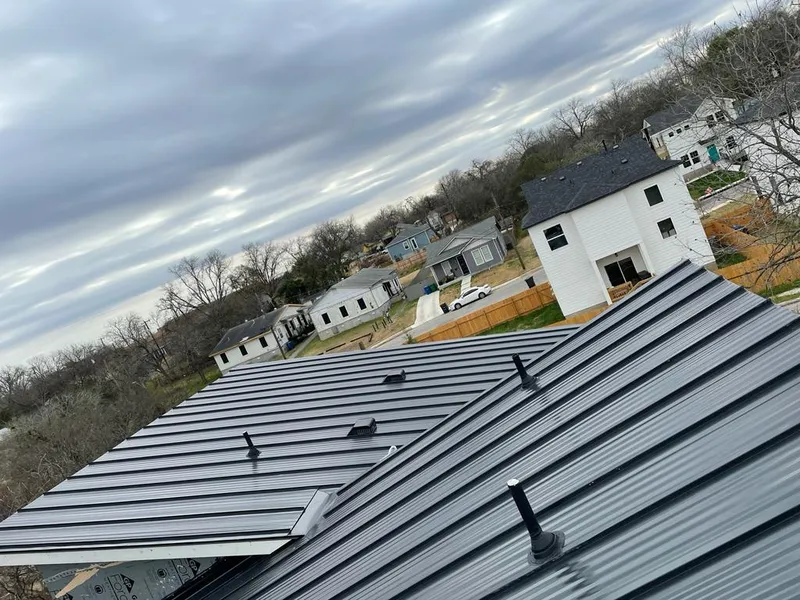 Standing seam metal roof panels with vents for Skylight Repair in Jonesborough